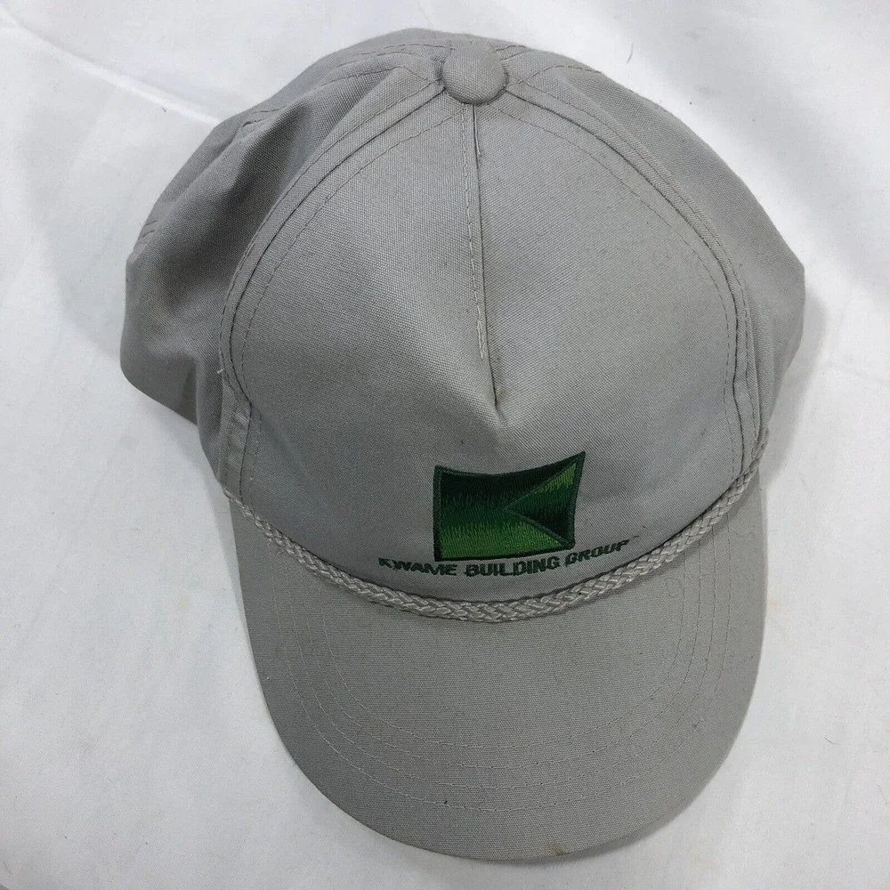 Kwame Building Group Rope Hat Cap Yupoong Adjustable Strap One Size Fits Most OS